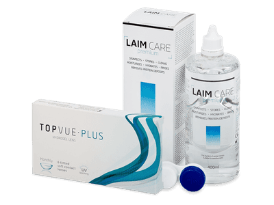 TopVue Plus (6 Lentillas) + LAIM-CARE 400 ml