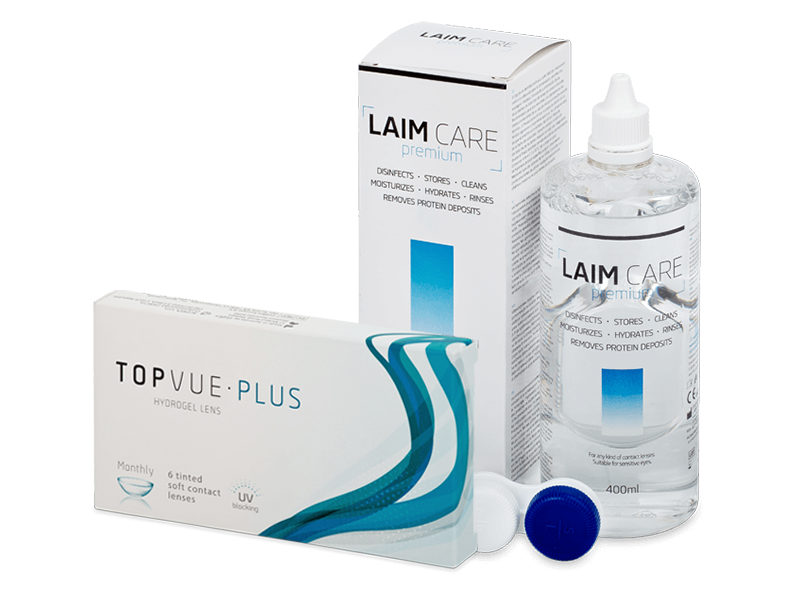 TopVue Plus (6 Lentillas) + Laim Care 400 ml - Pack ahorro