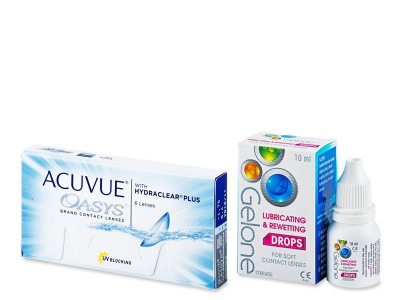 Acuvue Oasys (6 Lentillas) + Gotas Gelone 10 ml