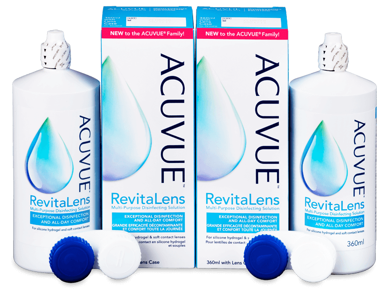 Líquido de limpieza  Acuvue RevitaLens 2x 360 ml  - Pack ahorro - solución doble