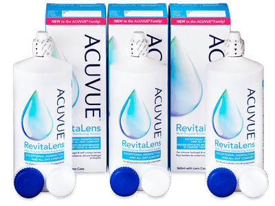 Líquido de limpieza Acuvue RevitaLens 3x 360 ml