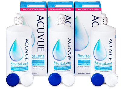 Líquido de limpieza Acuvue RevitaLens 3x 360 ml 