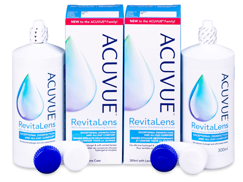 Líquido de limpieza Acuvue RevitaLens 2x 300 ml - Pack ahorro - solución doble