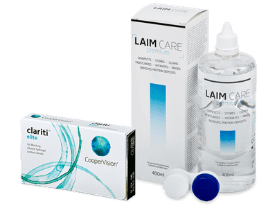 Clariti Elite (3 lentillas) + Laim Care 400 ml