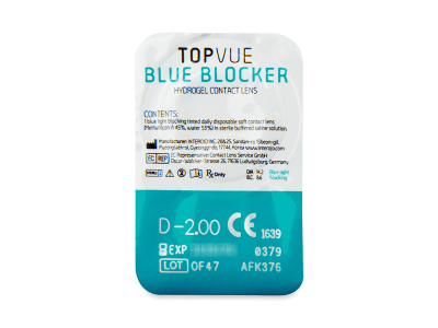 TopVue Blue Blocker (30 Lentillas) - Previsualización del blister