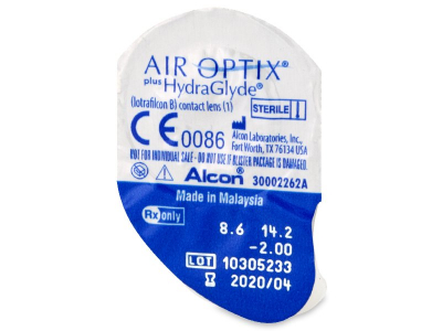 Air Optix plus HydraGlyde (6 lentillas) - Previsualización del blister