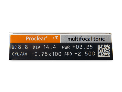 Proclear Multifocal Toric (3 lentillas) - Previsualización de atributos