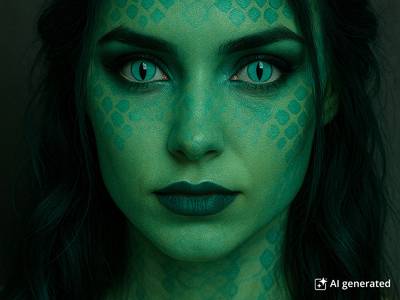 CRAZY LENS - Cat Eye Aqua - Diarias sin graduación (2 Lentillas) - Foto ilustrativa