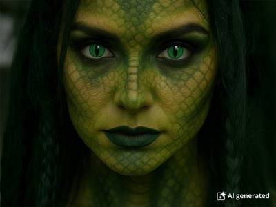 CRAZY LENS - Cat Eye Green - Diarias sin graduación (2 Lentillas) - Foto ilustrativa