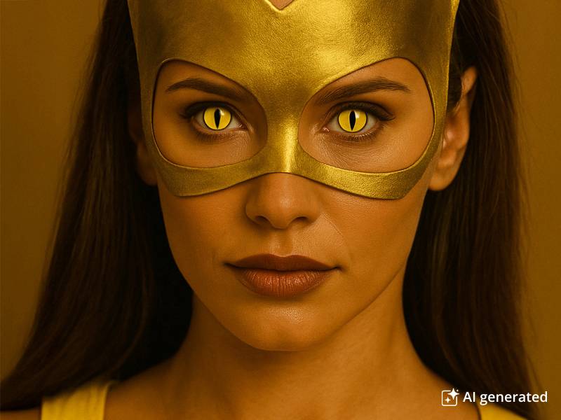 CRAZY LENS - Cat Eye Yellow - Diarias sin graduación (2 Lentillas)