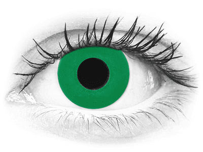 Lentillas de sales color verde graduadas
