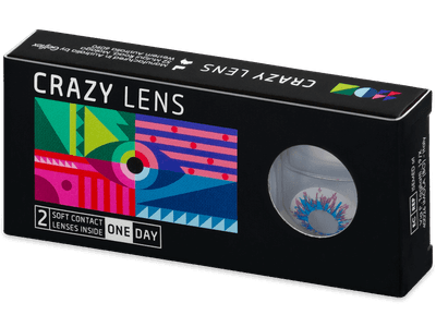 CRAZY LENS - Harlequin - Diarias Graduadas (2 Lentillas) - Lentillas de colores