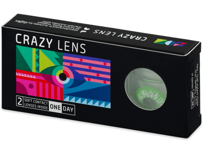 CRAZY LENS - Joker - Diarias Graduadas (2 Lentillas) - Lentillas de colores