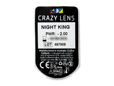 CRAZY LENS - Night King - Diarias Graduadas (2 Lentillas) - Previsualización del blister
