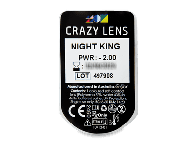 CRAZY LENS - Night King - Diarias Graduadas (2 Lentillas) - Previsualización del blister