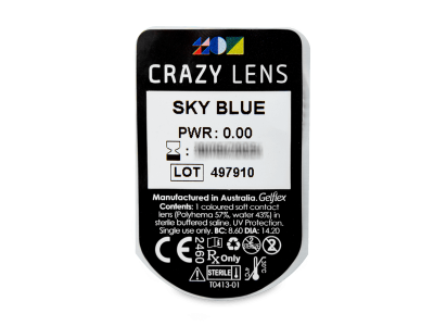 CRAZY LENS - Sky Blue - Diarias sin graduación (2 Lentillas) - Previsualización del blister