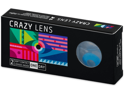 CRAZY LENS - Sky Blue - Diarias sin graduación (2 Lentillas)