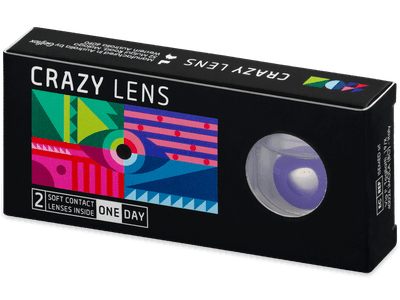 CRAZY LENS - Solid Violet - Diarias Graduadas (2 Lentillas) - Lentillas de colores