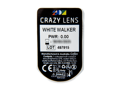 CRAZY LENS - White Walker - Diarias sin graduación (2 Lentillas) - Previsualización del blister