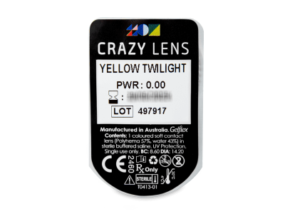 CRAZY LENS - Yellow Twilight - Diarias sin graduación (2 Lentillas) - Previsualización del blister