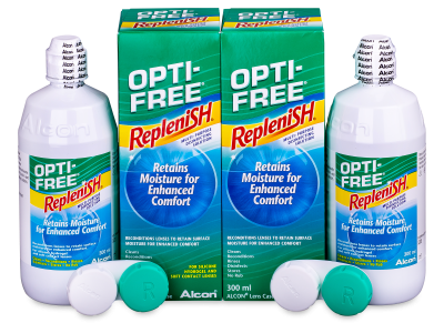Líquido OPTI-FREE RepleniSH 2 x 300 ml  - Economy duo pack- solution