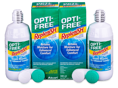 Líquido OPTI-FREE RepleniSH 2 x 300 ml  - Economy duo pack- solution