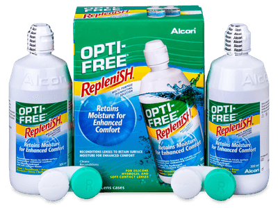 Líquido OPTI-FREE RepleniSH 2 x 300 ml  - Economy duo pack- solution