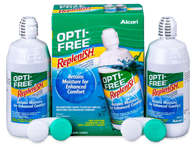 Líquido OPTI-FREE RepleniSH 2 x 300 ml - Economy duo pack- solution