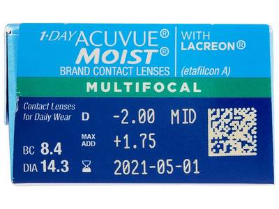 1 Day Acuvue Moist Multifocal (30 lentillas) - Previsualización de atributos