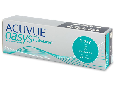 Acuvue Oasys 1-Day with Hydraluxe (30 lentillas) - Lentillas diarias desechables