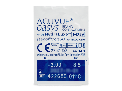 Acuvue Oasys 1-Day with Hydraluxe (30 lentillas) - Previsualización del blister