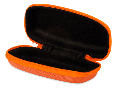 Estuche  para gafas de niño con cremallera - naranja 