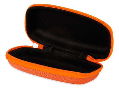 Estuche para gafas de niño con cremallera - naranja 