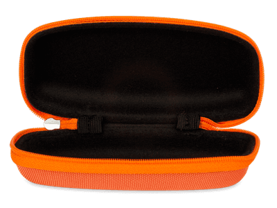 Estuche  para gafas de niño con cremallera - naranja 
