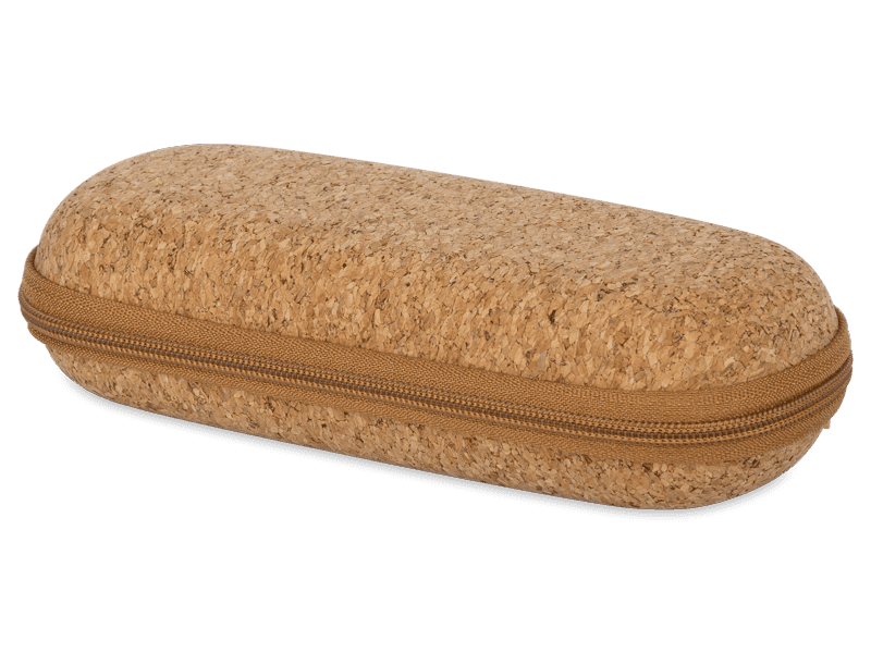 Estuche de corcho para gafas con cremallera 
