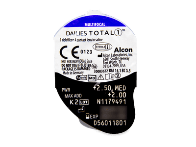 Dailies TOTAL1 Multifocal (30 lentillas) - Previsualización del blister