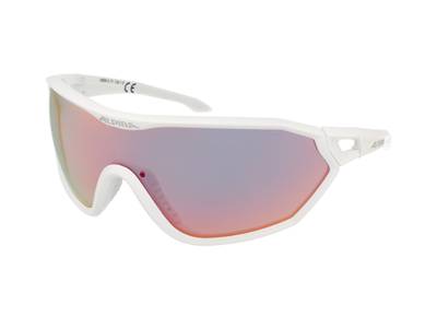 Gafas de sol Alpina S-Way QVM+ White Matt/Quattro Varioflex Rainbow Mirror