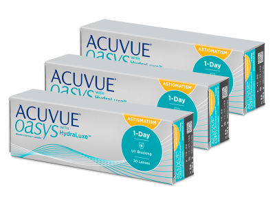 Acuvue Oasys 1-Day with HydraLuxe for Astigmatism (90 lentillas)