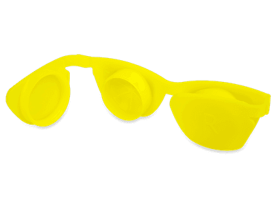 Estuche para lentillas OptiShades - Amarillo 