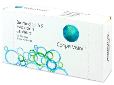 Biomedics 55 Evolution (6 Lentillas) - Lentillas mensuales