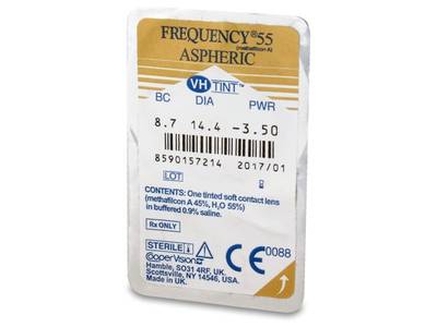 Frequency 55 Aspheric (6 Lentillas) - Previsualización del blister