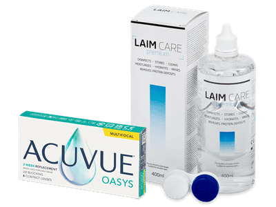 Acuvue Oasys Multifocal (6 Lentillas) + Laim Care 400 ml - Pack ahorro