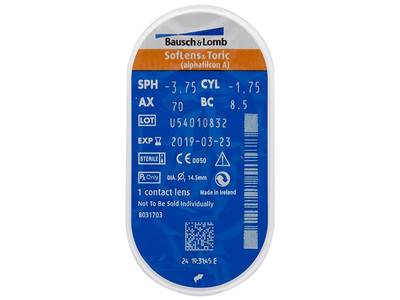 SofLens Toric (6 Lentillas) - Previsualización del blister