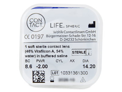 Contact Life spheric (6 lentillas) - Previsualización del blister