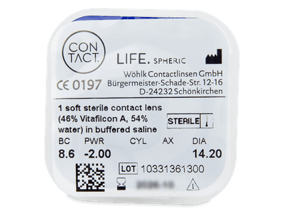 Contact Life spheric (6 lentillas) - Previsualización del blister