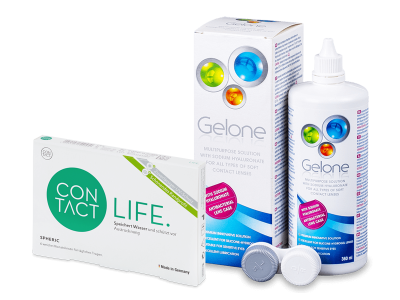 Contact Life spheric (6 Lentilas) + Gelone 360 ml