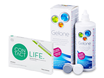 Contact Life spheric (6 Lentilas) + Gelone 360 ml