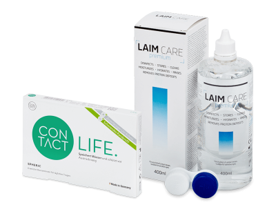 Contact Life spheric (6 Lentillas) + Laim Care 400 ml