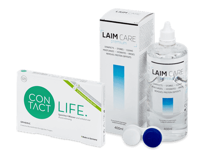 Contact Life spheric (6 Lentillas) + Laim Care 400 ml