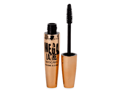 Máscara negra Dermacol Mega Lashes Volume and Care 11,5 ml